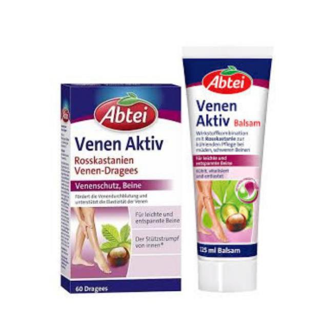 Kem Bôi Giãn Tĩnh Mạch Abtei Venen Aktiv Balsam - 125 ml