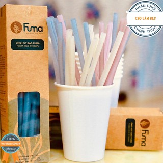 Ống Hút Gạo Fuma 100% nguyên liệu tự nhiên – an toàn sức khoẻ 250g khoảng 50 ống