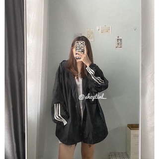 Áo khoác gió sọc tay
