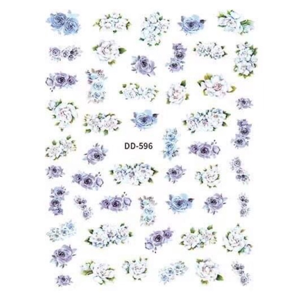 Hình dán móng,sticker hoa bướm trang trí móng