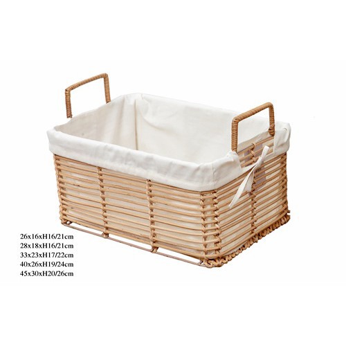 Giỏ mây tre đan The Bamboo rổ đựng đồ đa năng vải bố kháng khuẩn