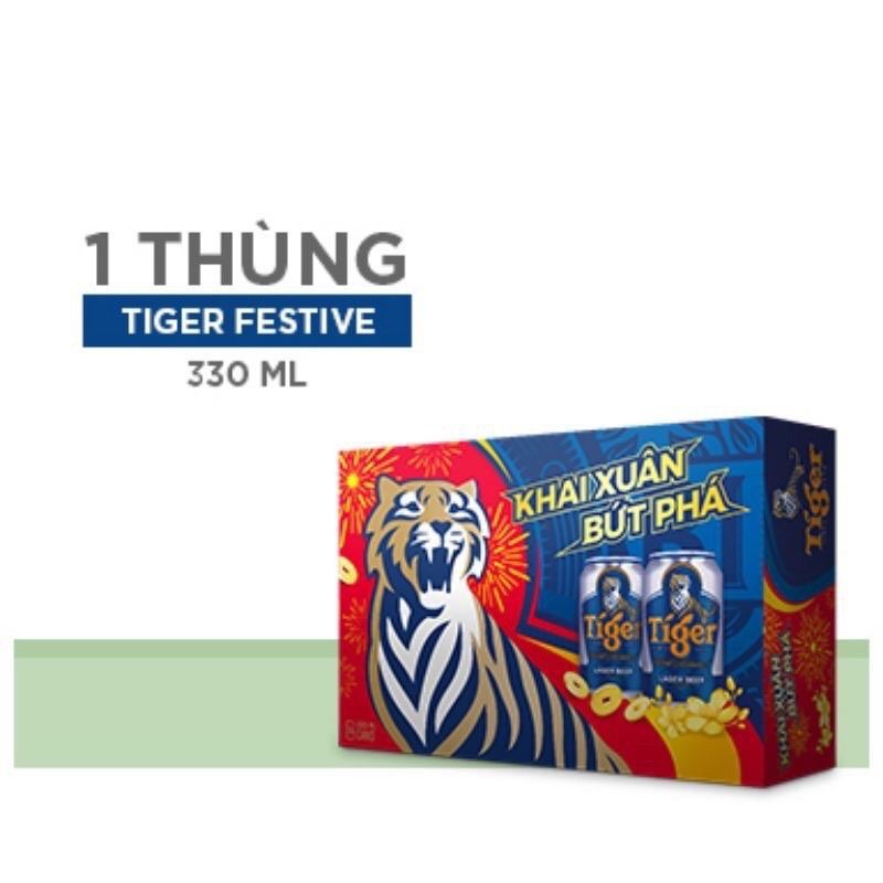 Thùng bia tiger xuân 24lon