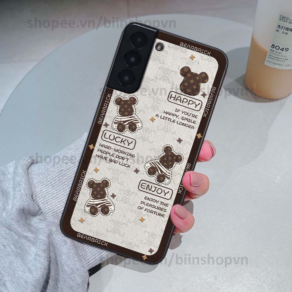Ốp Samsung S21 / S21 FE / S21 Plus / S21+ hình gấu bear brick đẹp độc lạ, thời trang, cá tính
