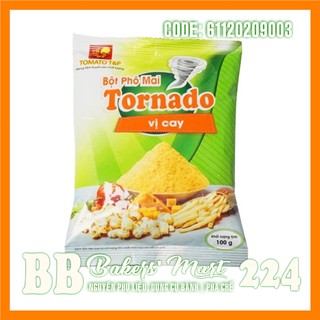 CAY - Bột phô mai cam lắc TORNADO - Vị CAY - Gói 100gr