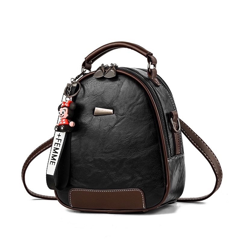 Balo da mini CHUWANGLIN thời trang phong cách vintage cho nữ