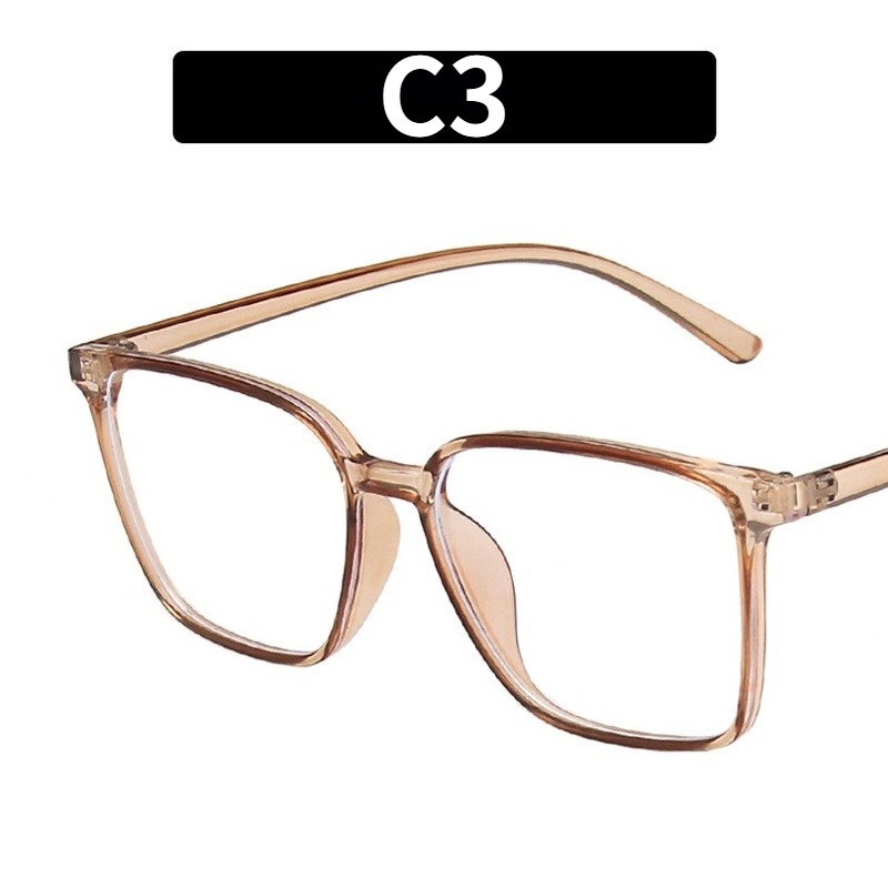(YUZHU) INS Style Anti Blue Light Square Trend Glasses Women