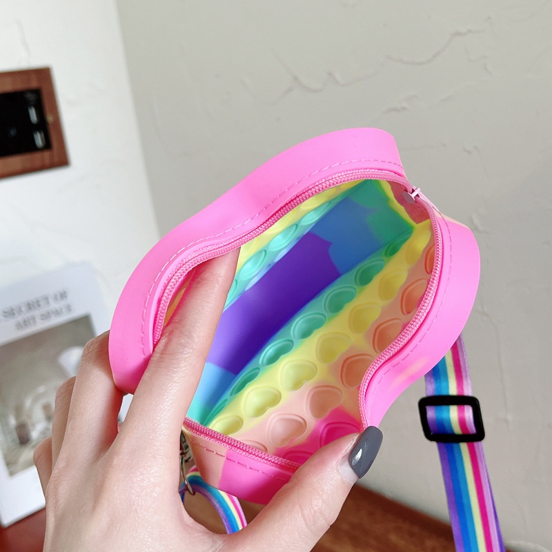 Hàng Có Sẵn Love Pop It Túi Bong Bóng Đồ Chơi Cầm Tay Hình Trái Tim Giải Tỏa Căng Thẳng Dành Cho Trẻ Em