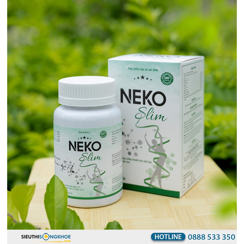 Neko Slim Giảm cân Nhanh cấp tốc an toàn detox Viên uống thảo mộc Không Phải là Thuốc Giảm Cân