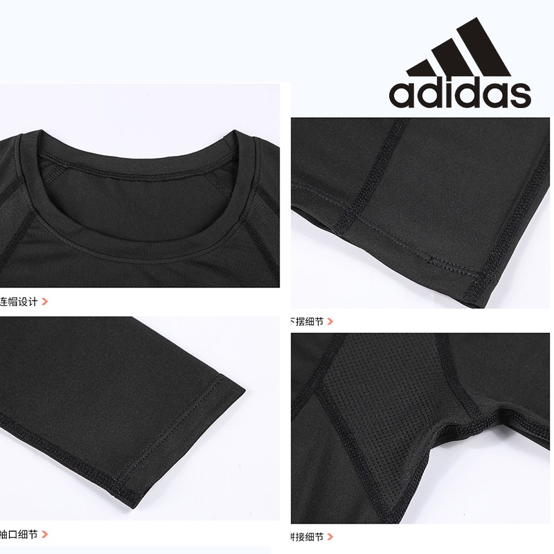 Áo Thun Thể Thao Adidas Dài Tay Ôm Dáng Thoáng Khí Chất Lượng Dành Cho Nữ