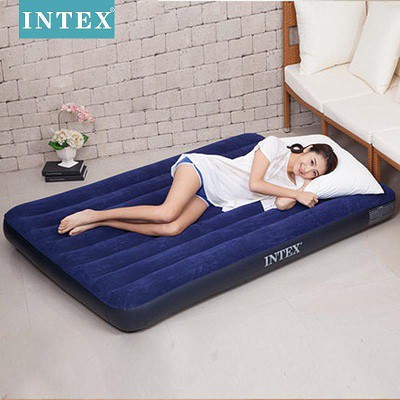 Đệm hơi đôi công nghệ mới 1m52 x203x25cm 64759 chính hãng INTEX Bơm điện , bơm tay , BẢO HÀNH 12 THÁNG