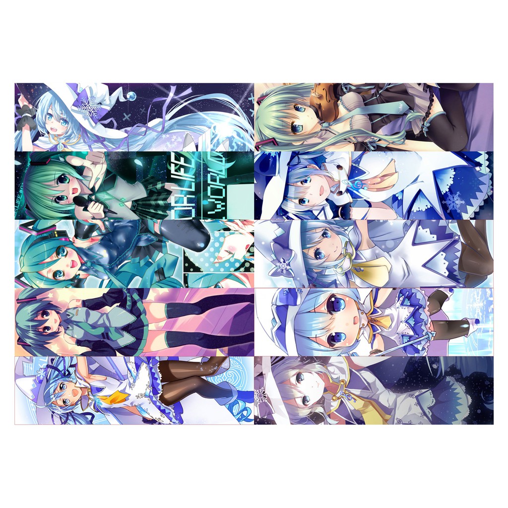 Kẹp sách Hatsune MIKU ( 10 tấm)