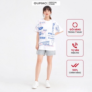Áo thun in chữ GUMAC ATB611