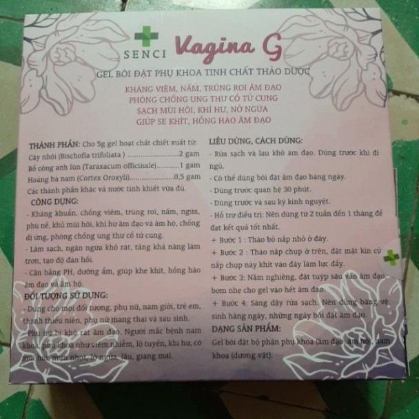 [GIÁ GỐC] SENCI Vagina G – Gel bôi đặt phụ khoa - 10 tuýp x 5g