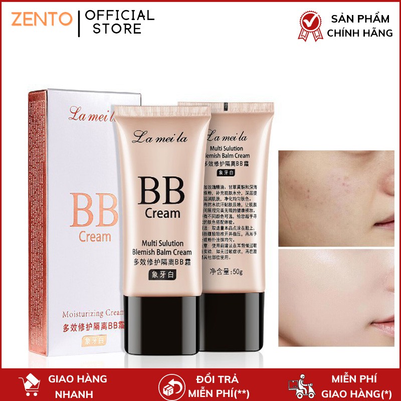 Kem nền trang điểm sáng da dưỡng ẩm BB Cream Moisturing Lameila tự nhiên ZENTOP