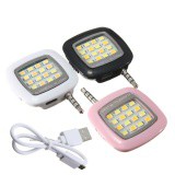 Đèn flash 16 led giắc 3.5 cho điên thoại Fourtech (Đen) MBS24H N1014