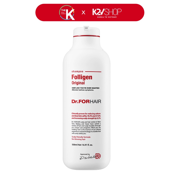Dầu Gội Ngăn Rụng Tóc DR. FORHAIR Folligen Plus 500ml