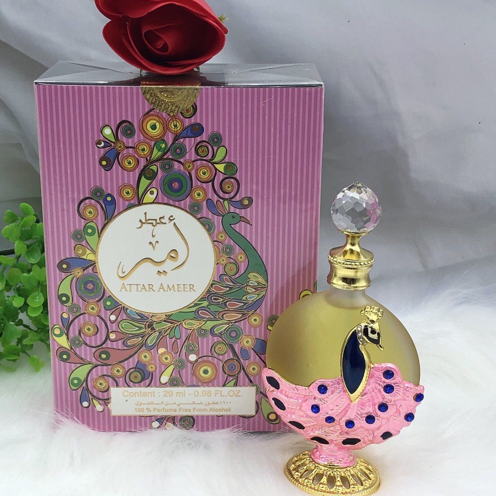 Nước Hoa Tinh Dầu Dubai Attar Ameer Công Hồng Nội Địa 29ml