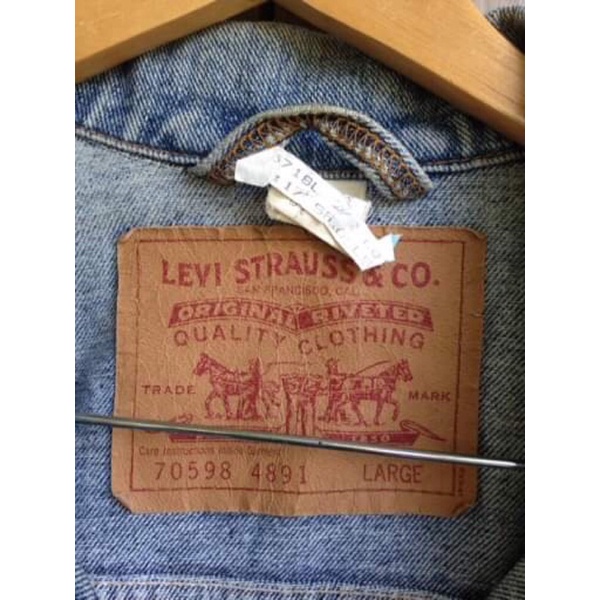 Jacket Denim 2nd usa size L Âu Levi’s 70598