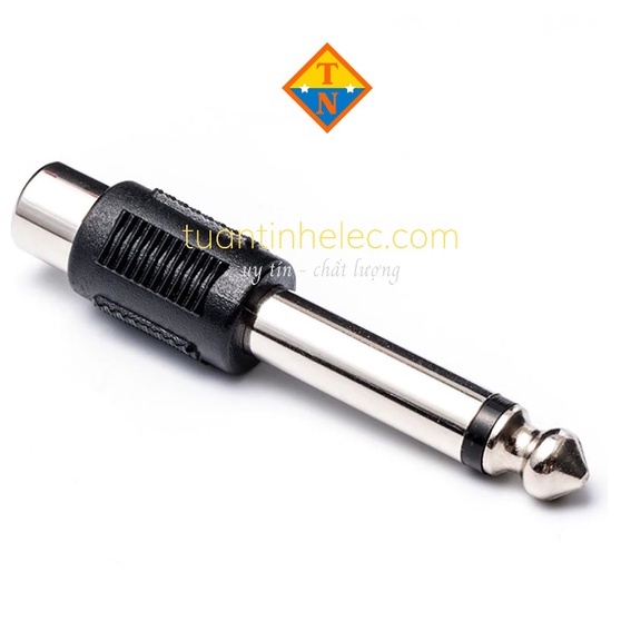 Đầu Nối Âm Thanh Rca Lỗ Cắm Sang 6.35mm 1 / 4 &quot;