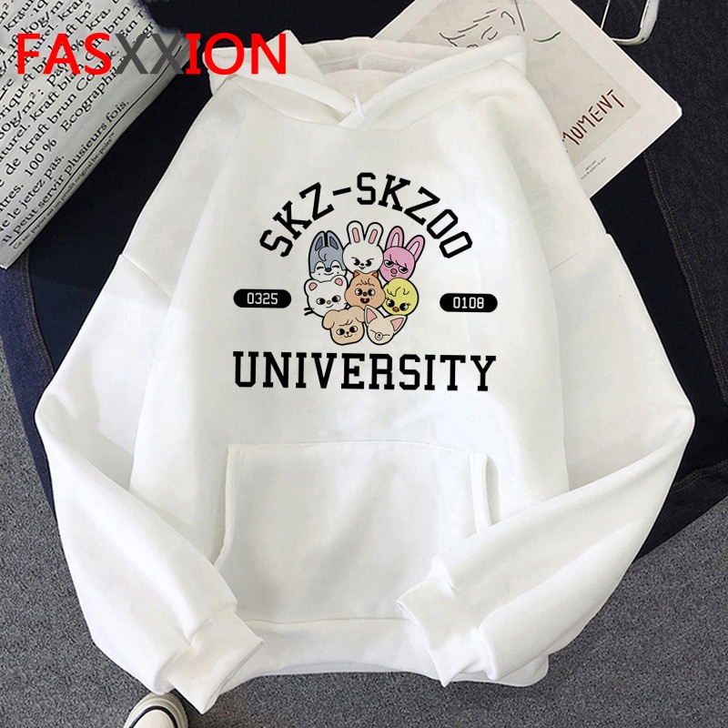 Áo Hoodie Mùa Đông Kpop Skzoo Stray Kids Dễ Thương Phong Cách Harajuku Đường Phố Cho Nữ