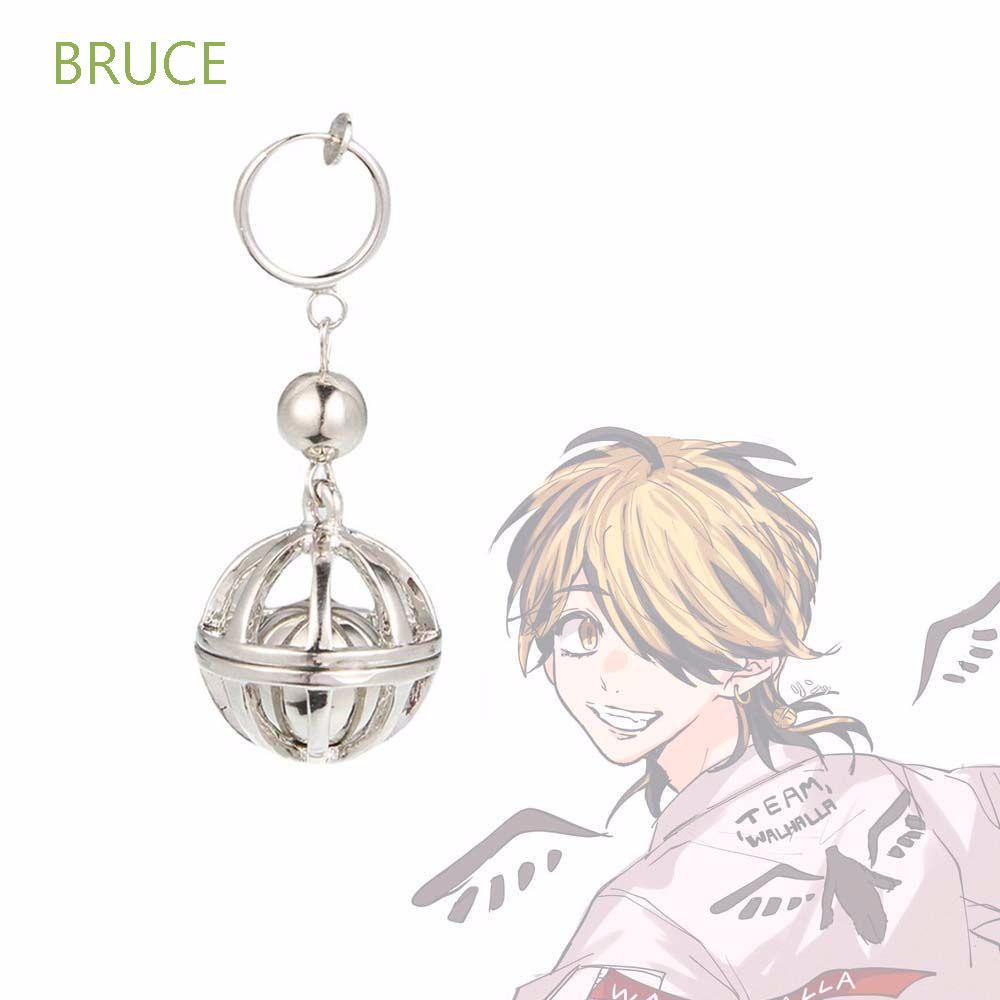 Bông tai dáng dài trang trí mặt hình cầu phong cách nhân vật Kazutora Hanemiya trong Tokyo Revengers