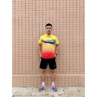 ÁO CẦU LÔNG YONEX CỔ BẺ- VÀNG