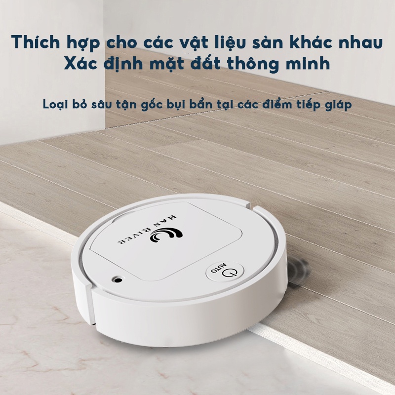 Robot hút bụi lau nhà thông minh HAN RIVER - Hàng chính hãng