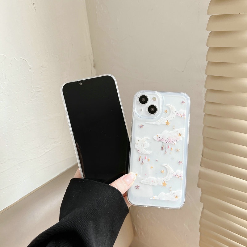 Redmi 10C 9T 9A 9C Note 11 11S 10 10S 9S 9 8 Xiaomi Mi 11T 11 Lite POCO M3 Pro 4G 5G Butterfly Star Moon Airbag Shockproof Clear Soft Thin Phone Case Full Back Cover JSCK 11