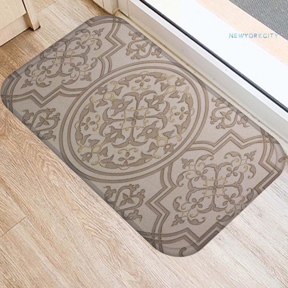 Thảm lót cửa chùi chân Chống Trượt Họa Tiết Hình Học