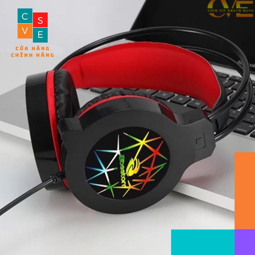 Tai Nghe Headphone Chuyên Gaming Có Dây BOSSTON HS-09 Cao Cấp - Tai Phone Chụp Tai Led Chính Hãng