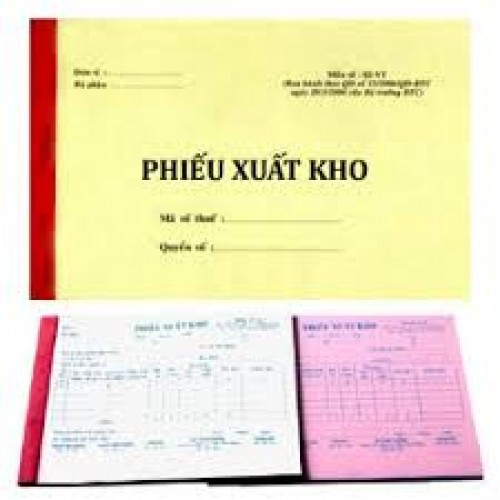 Phiếu xuất kho 1 liên 13x19cm