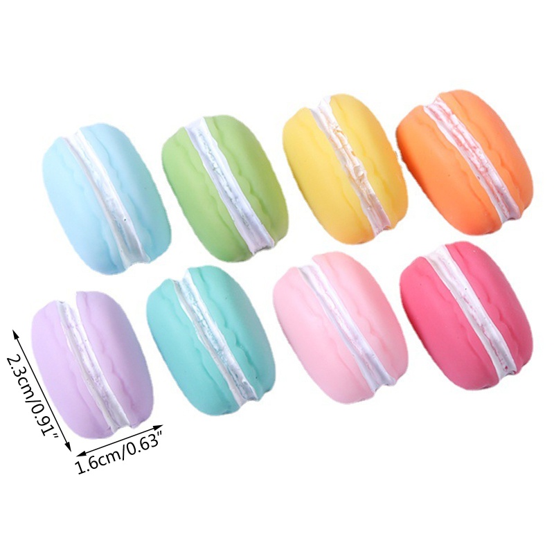 Set 10 Mô Hình Bánh Macaron Giả Bằng Nhựa Dùng Trang Trí