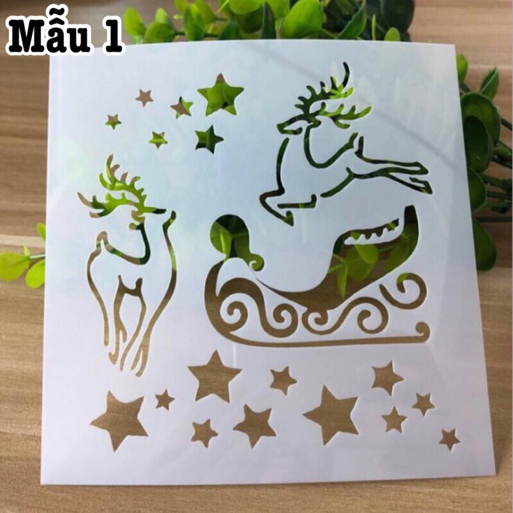 Pet Stencil - khuôn hình trang trí (Kích thước 13cm x 13cm) - 01 chiếc