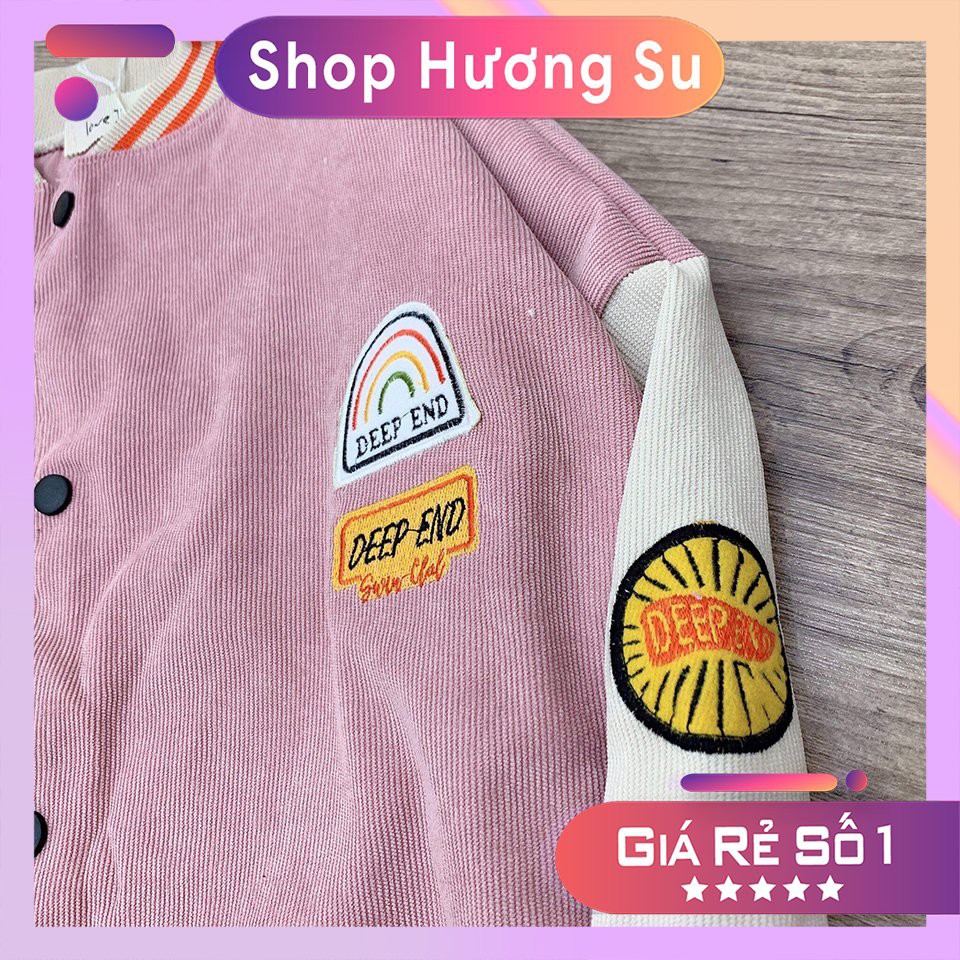 [Mã WASTMAY giảm 15% tối đa 30K đơn 150K] Áo Bomber Vải Nhung Gân Unisex "Cầu Vồng DEEP END" - HS | BigBuy360 - bigbuy360.vn