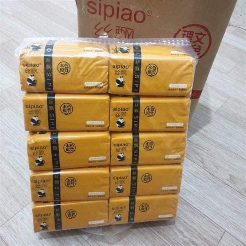 10 Cuộn giấy ăn gấu bông trúc - chính hiệu sipiao