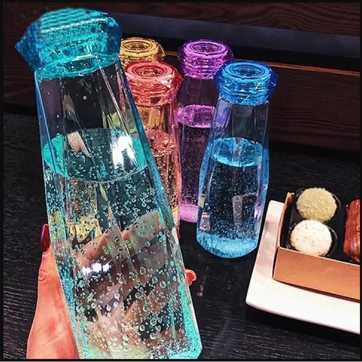 KIỂU DÁNG KIM CƯƠNG – BÌNH NƯỚC THỦY TINH 500ML CHỊU NHIỆT TỐT – GIAO MÀU NGẪU NHIÊN | BigBuy360 - bigbuy360.vn