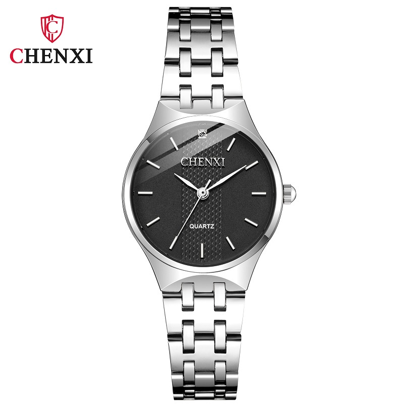 Đồng Hồ Đeo Tay CHENXI Dây Thép Màu Vàng / Bạc Thời Trang Cho Nữ