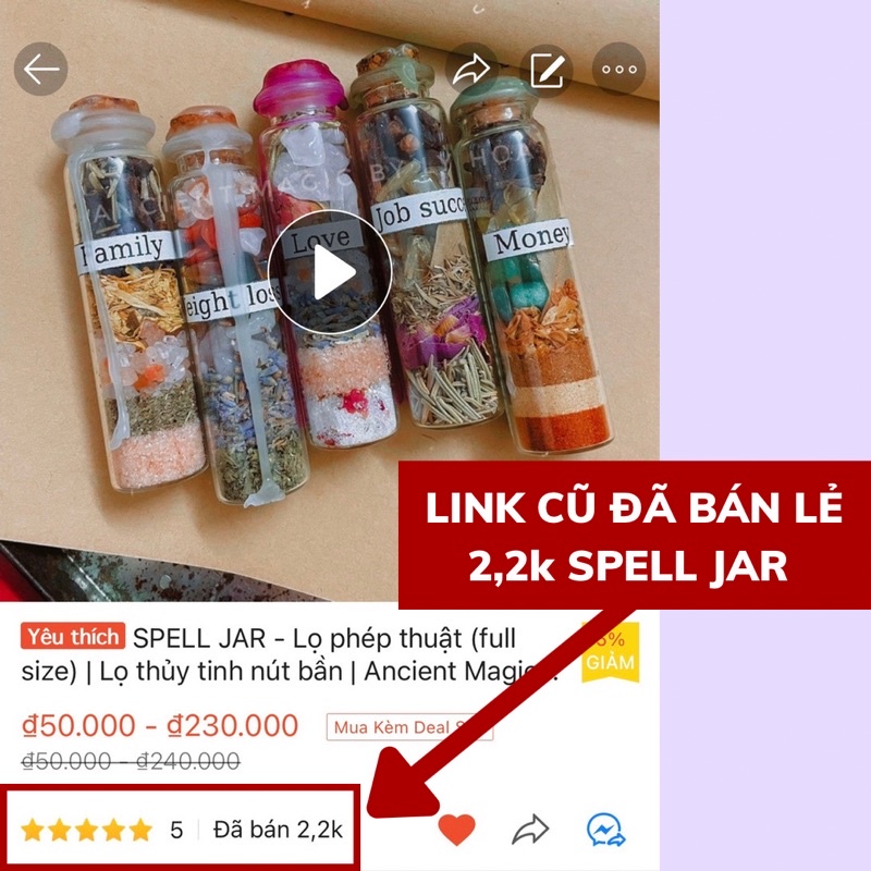 Combo 2 mini SPELL JAR - Lọ ma thuật (cast theo mục đích cá nhân) | Ancient Magic by Ly Hỏa