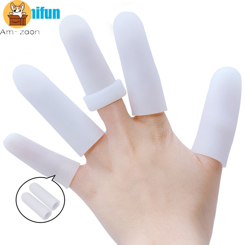 Set 2 Mặt Nạ Silicone Gel Dày Dặn Bảo Vệ Ngón Tay Chống Nứt Nẻ