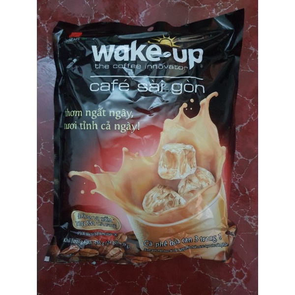 Cà phê sữa Wake Up Café Sài Gòn 456g (24 gói x 19g)