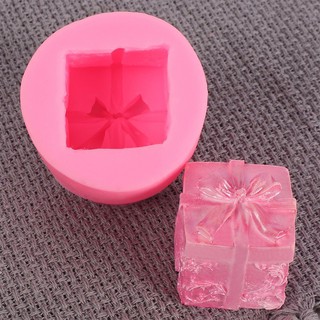 Khuôn silicon Hộp Quà 5x4cm đổ tạo hình cho bánh rau câu 3D, 4D