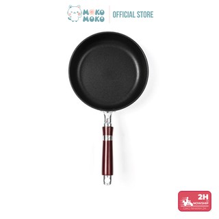 Chảo Chống Dính Nhật Bản Daiya Alumi Dòng IH Prorise Plus 20 cm - Phủ Teflon 3 lớp (Dùng được bếp từ)