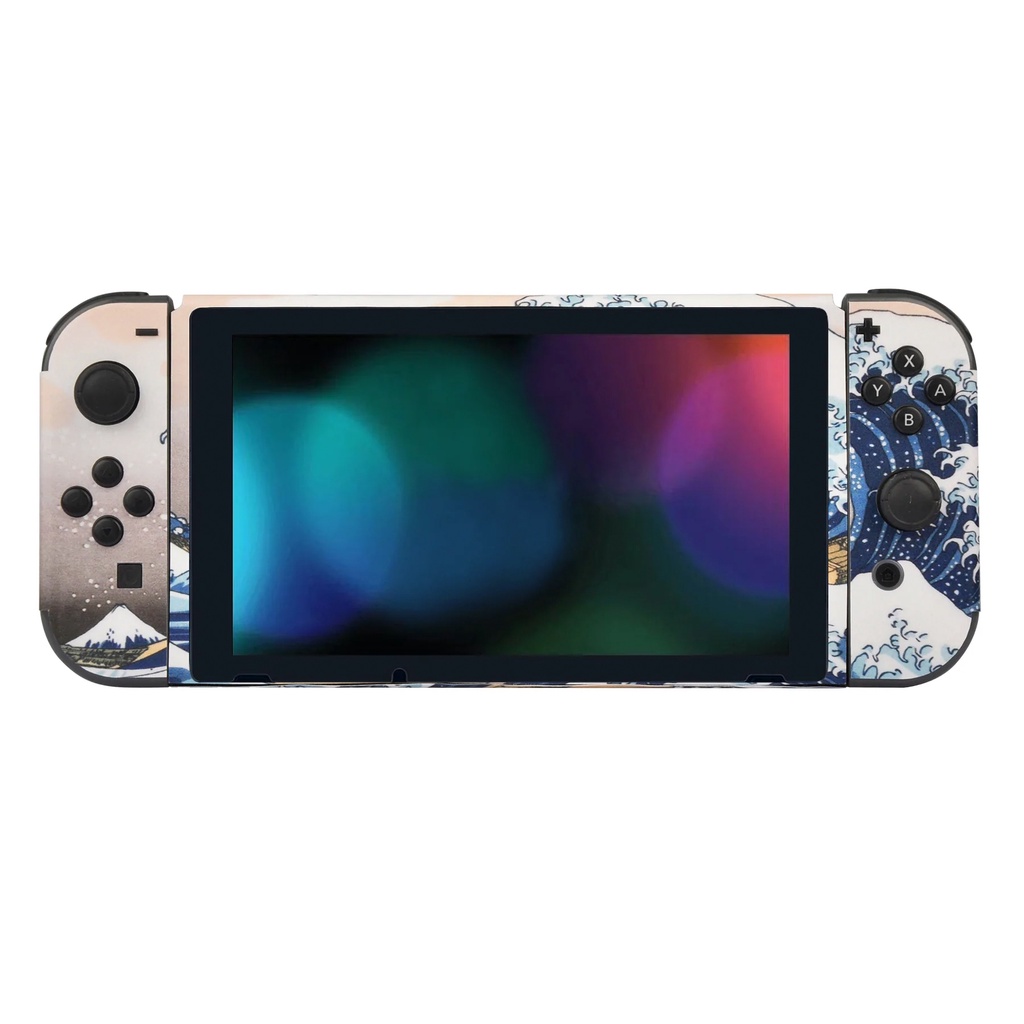 Skin decal dán Nintendo Switch V1, V2 / OLED mẫu Sóng thần The Great Wave off Kanagawa