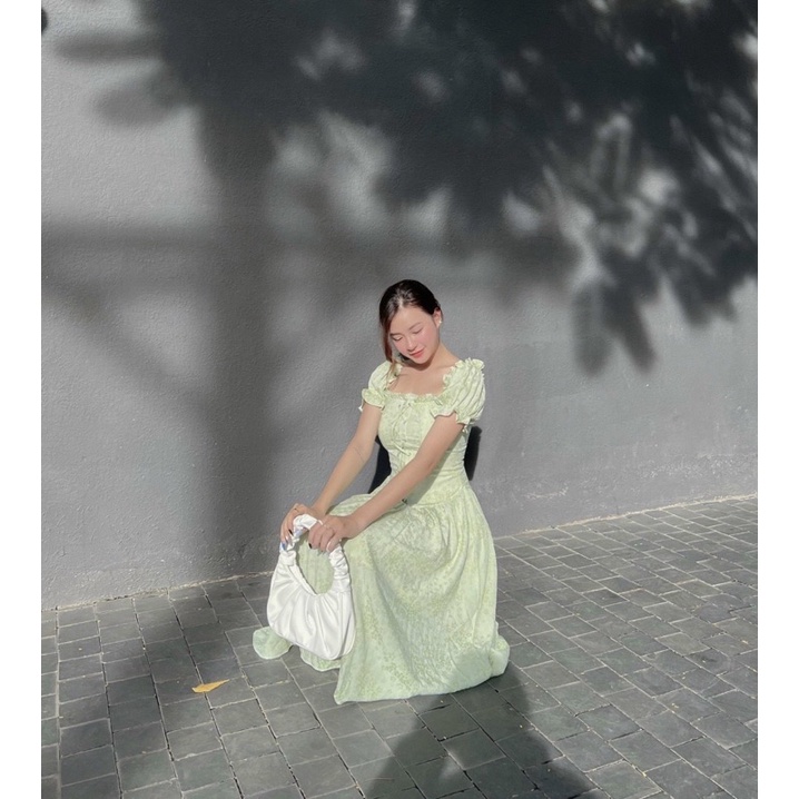 [HÀNG THIẾT KẾ CAO CẤP] Đầm Maxi Hoa Đan Dây Trễ Vai Mặc Đươc 2 Kiểu Đi Biển / Du Lịch Dễ Thương Form Dài