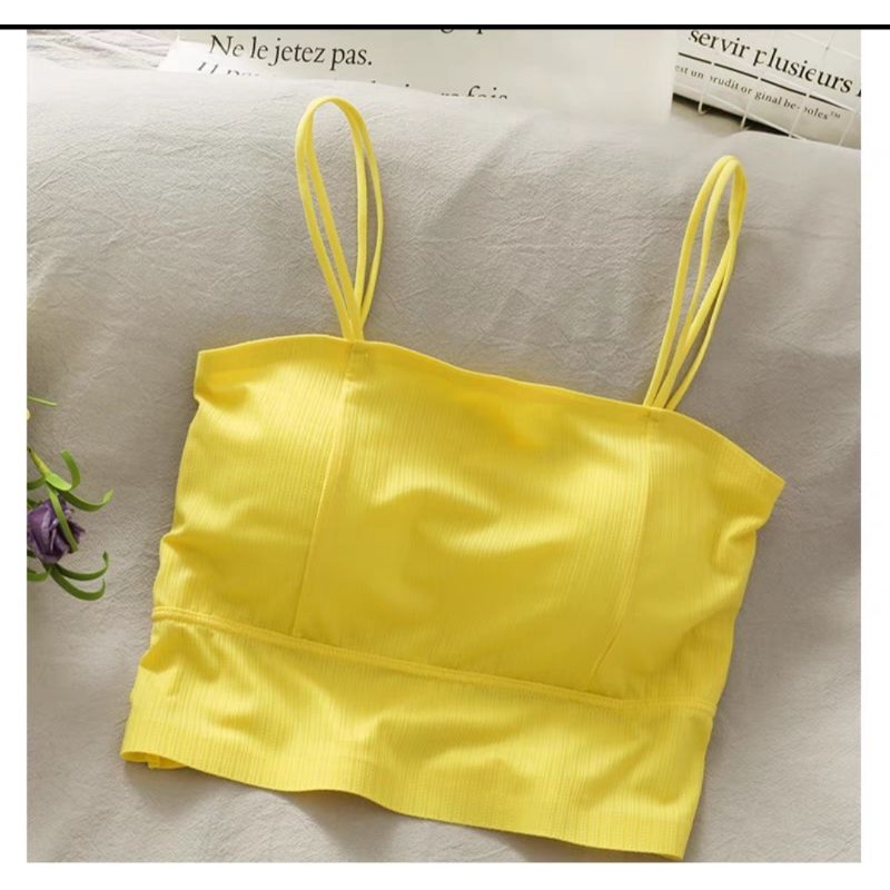 Áo Bra Có Đệm Mút Co Giãn 4 Chiều Chất Liệu Cotton Thoáng Khi