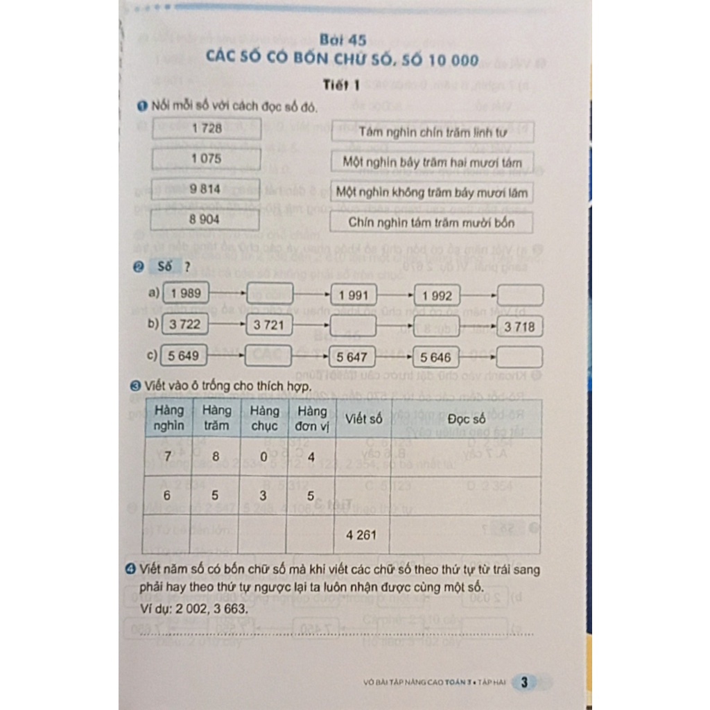 Sách - Vở bài tập nâng cao Toán 3