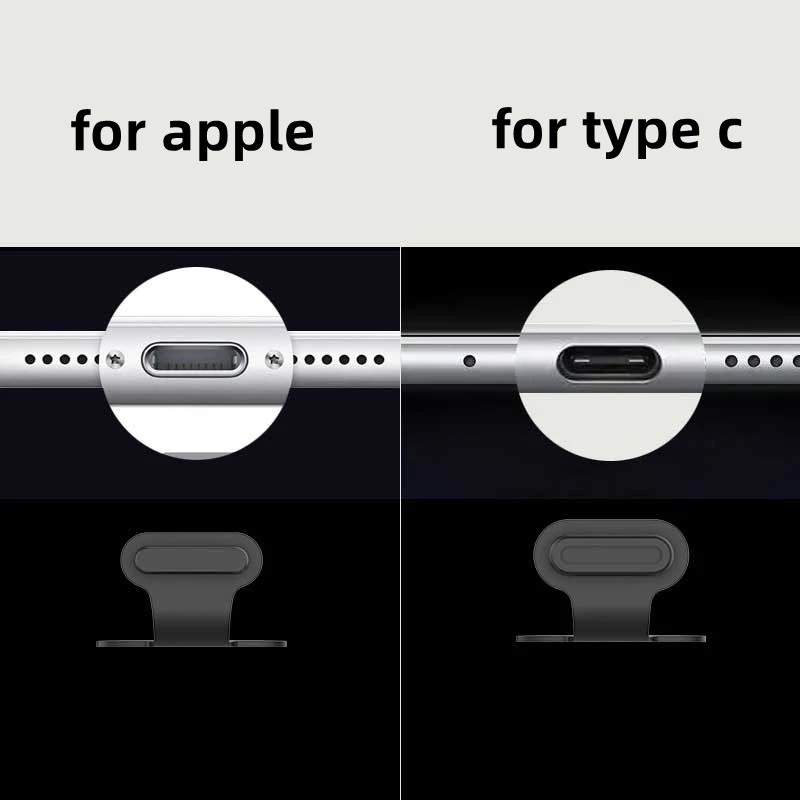 Bộ 2 Nắp Silicone Đậy Cổng Sạc USB Type C Chống Bụi Tiện Dụng