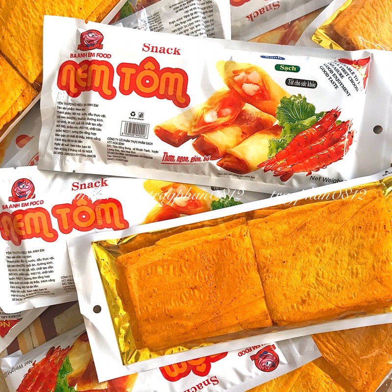 Snack nem tôm Ba Anh Em Food | WebRaoVat - webraovat.net.vn