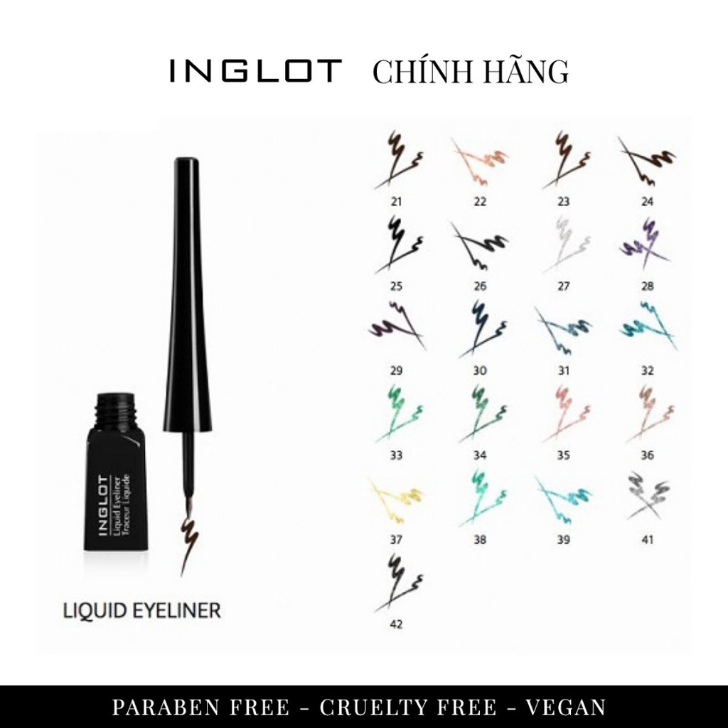 Inglot - Kẻ mắt nước Liquid Eyeliner Inglot (4ml)