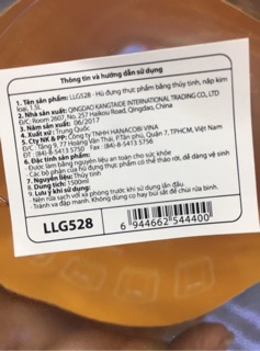 HỦ THUY TINH 1,5l LOCK & LOCK